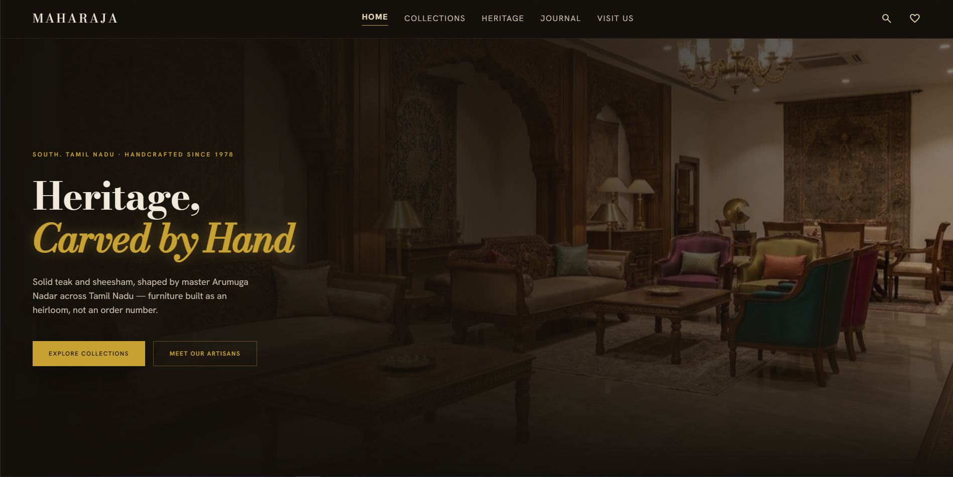 Furniture Shop Landing page